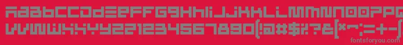 CinderblockRegular Font – Gray Fonts on Red Background