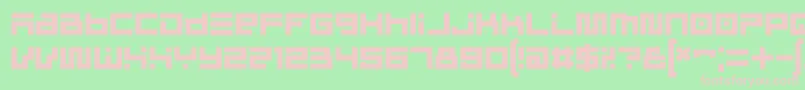 CinderblockRegular Font – Pink Fonts on Green Background