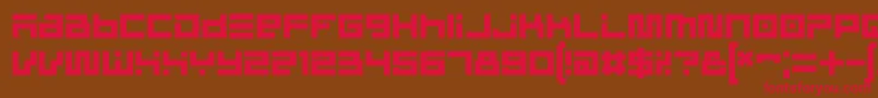 CinderblockRegular Font – Red Fonts on Brown Background