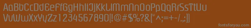 Шрифт PloverRegular – серые шрифты на коричневом фоне