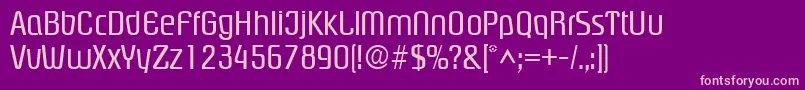 PloverRegular Font – Pink Fonts on Purple Background