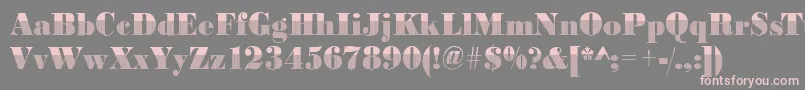Bodonivert3Regular Font – Pink Fonts on Gray Background