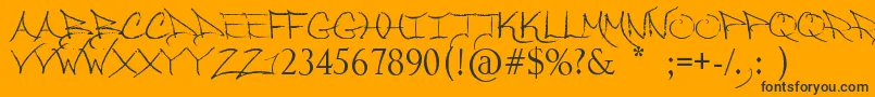 SoLongMyDear Font – Black Fonts on Orange Background