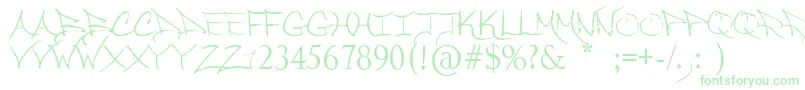 SoLongMyDear Font – Green Fonts on White Background