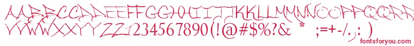 SoLongMyDear Font – Red Fonts on White Background