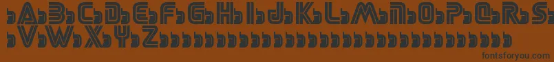 SegaLogoFont Font – Black Fonts on Brown Background