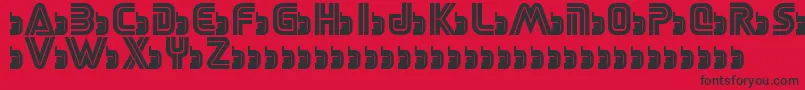 SegaLogoFont Font – Black Fonts on Red Background