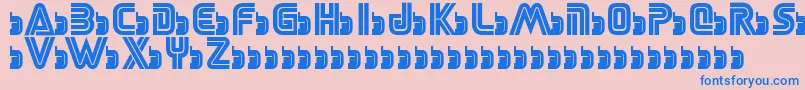SegaLogoFont Font – Blue Fonts on Pink Background