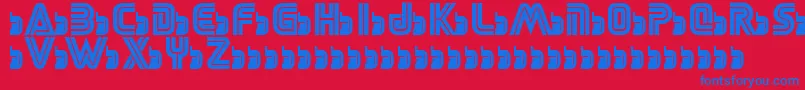 フォントSegaLogoFont – 赤い背景に青い文字