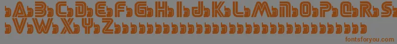 SegaLogoFont Font – Brown Fonts on Gray Background