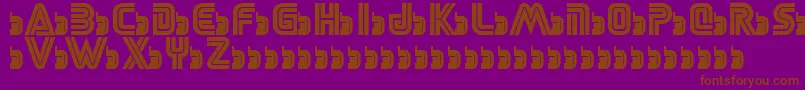 Шрифт SegaLogoFont – коричневые шрифты на фиолетовом фоне