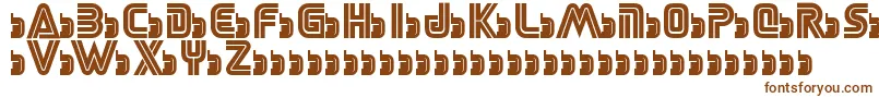 Шрифт SegaLogoFont – коричневые шрифты на белом фоне