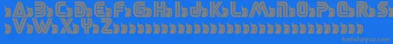 Fonte SegaLogoFont – fontes cinzas em um fundo azul