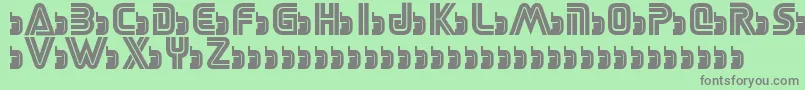 Шрифт SegaLogoFont – серые шрифты на зелёном фоне