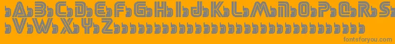 SegaLogoFont Font – Gray Fonts on Orange Background