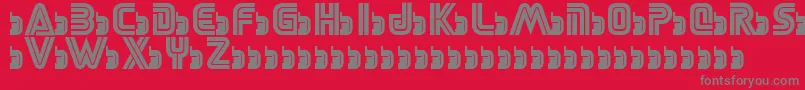 SegaLogoFont-Schriftart – Graue Schriften auf rotem Hintergrund
