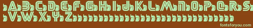 SegaLogoFont Font – Green Fonts on Brown Background