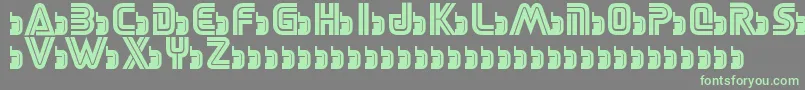 フォントSegaLogoFont – 灰色の背景に緑のフォント