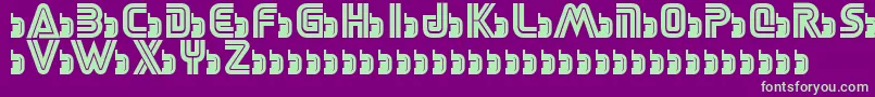 SegaLogoFont-fontti – vihreät fontit violetilla taustalla