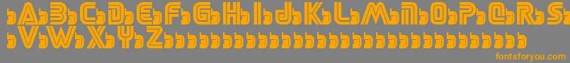 Шрифт SegaLogoFont – оранжевые шрифты на сером фоне