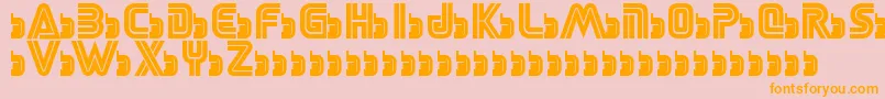 Шрифт SegaLogoFont – оранжевые шрифты на розовом фоне