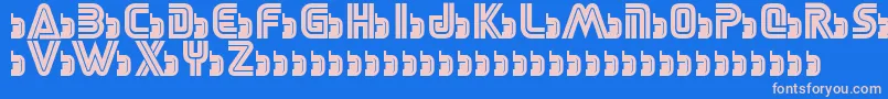 Шрифт SegaLogoFont – розовые шрифты на синем фоне