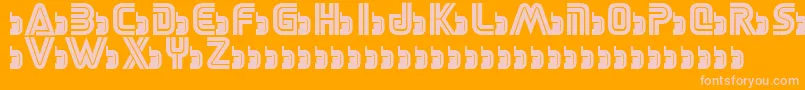 SegaLogoFont Font – Pink Fonts on Orange Background