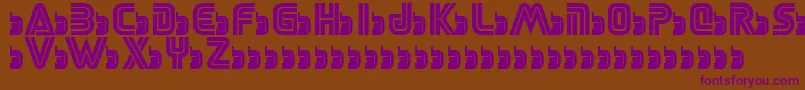 Шрифт SegaLogoFont – фиолетовые шрифты на коричневом фоне