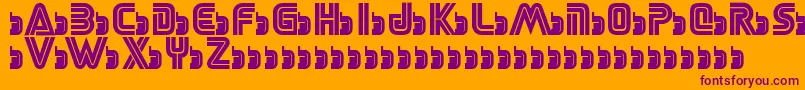 Шрифт SegaLogoFont – фиолетовые шрифты на оранжевом фоне