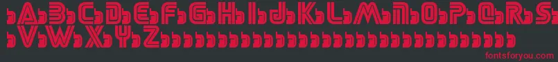 フォントSegaLogoFont – 黒い背景に赤い文字