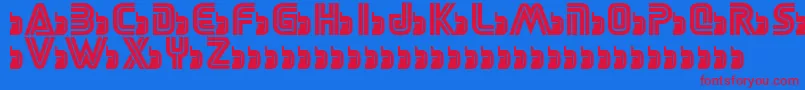 SegaLogoFont Font – Red Fonts on Blue Background