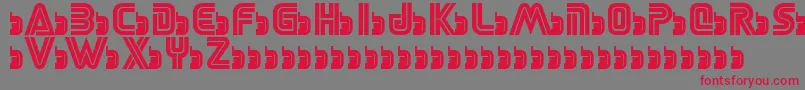 SegaLogoFont Font – Red Fonts on Gray Background