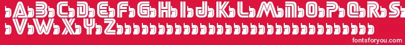 Шрифт SegaLogoFont – белые шрифты на красном фоне