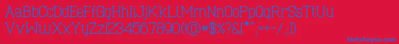 CaboSlabRegular Font – Blue Fonts on Red Background