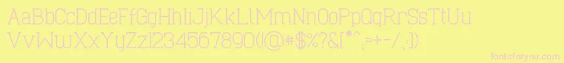 CaboSlabRegular Font – Pink Fonts on Yellow Background