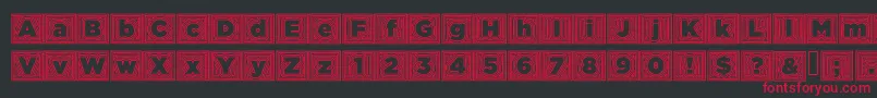 Batmanstrip Font – Red Fonts on Black Background