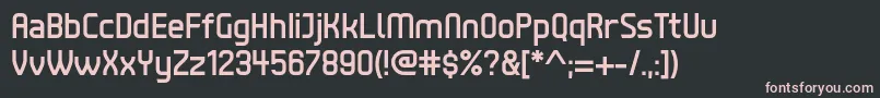 TenbyFive Font – Pink Fonts on Black Background