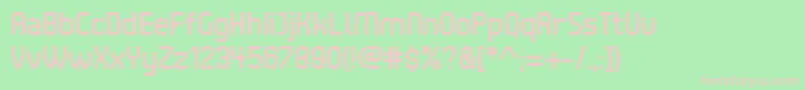 TenbyFive Font – Pink Fonts on Green Background