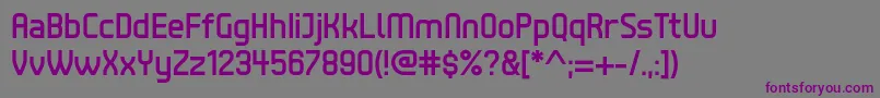 Шрифт TenbyFive – фиолетовые шрифты на сером фоне