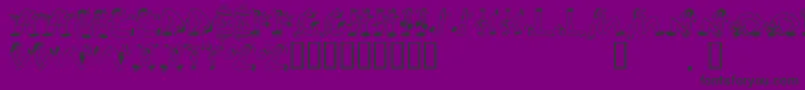EdbSweatinIt Font – Black Fonts on Purple Background