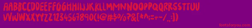 YourFlamesDemo Font – Red Fonts on Purple Background