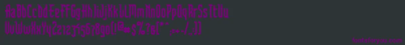 フォントFfvortex – 黒い背景に紫のフォント