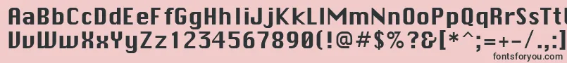 ChicaneRegular Font – Black Fonts on Pink Background