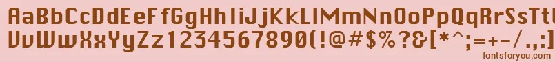 ChicaneRegular Font – Brown Fonts on Pink Background