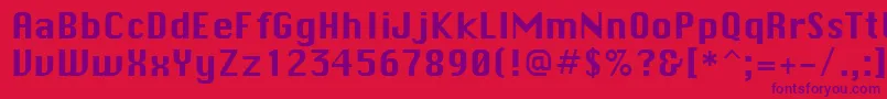 ChicaneRegular Font – Purple Fonts on Red Background