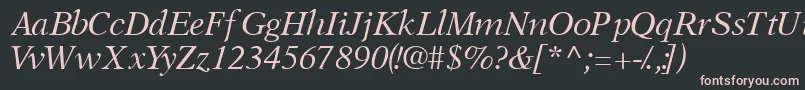 OrchidsskItalic Font – Pink Fonts on Black Background