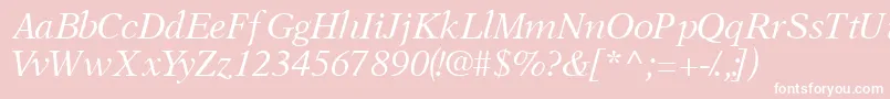 OrchidsskItalic Font – White Fonts on Pink Background