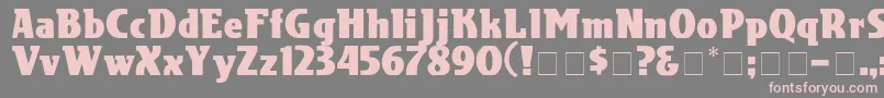 CotranDisplaySsi Font – Pink Fonts on Gray Background