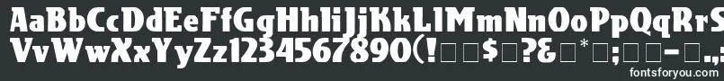 フォントCotranDisplaySsi – 黒い背景に白い文字