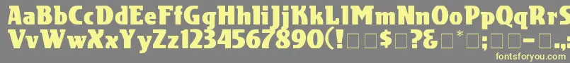 CotranDisplaySsi Font – Yellow Fonts on Gray Background